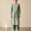 Zahra Mint Tilla Set - Front
