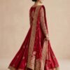 Noor-e-Zeenat Crimson Gown - Detail