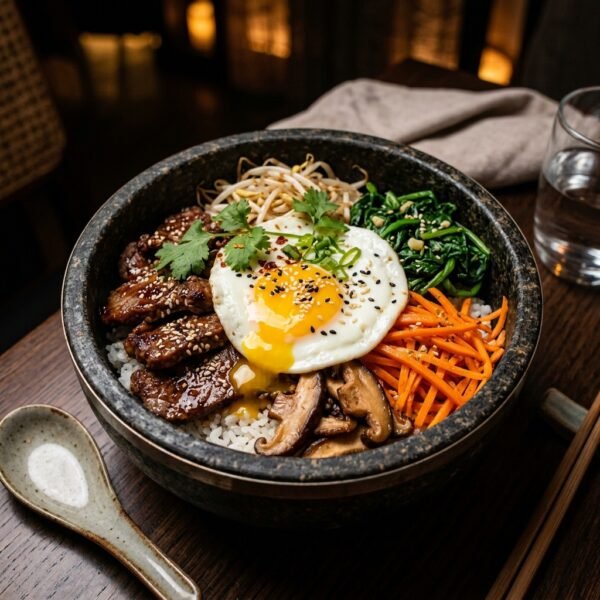 Gourmet Teriyaki Beef & Kimchi Bowl