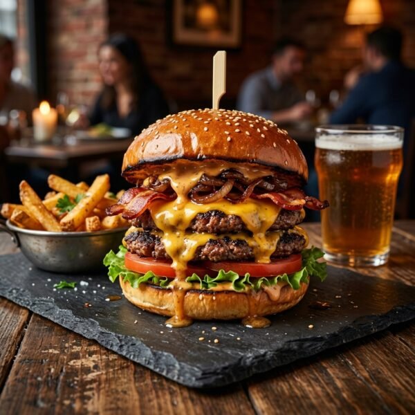 Double Truffle Smash Burger